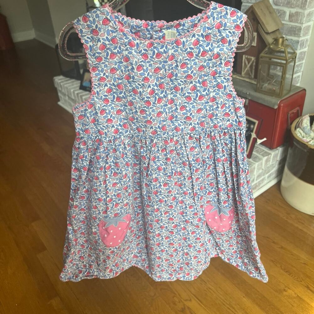 Jojo maman Bebe strawberry‎ dress size 5-6